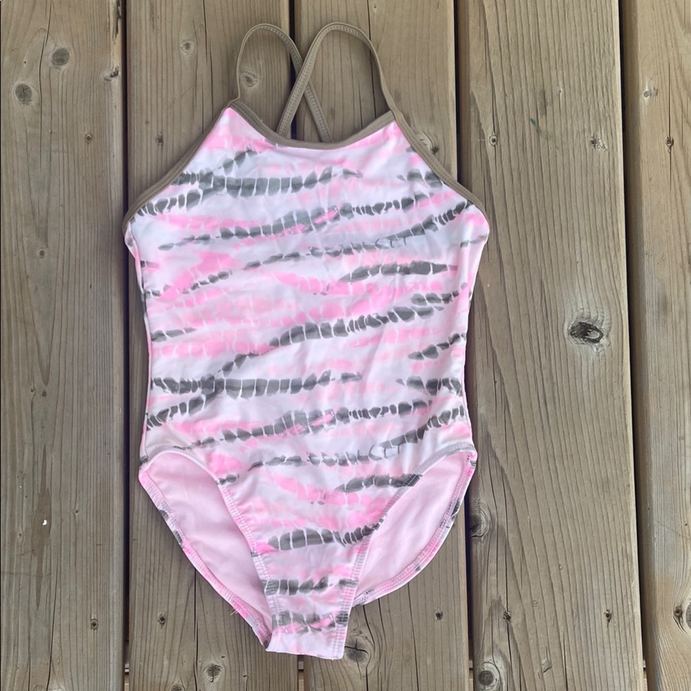 George Pink and Tan Swimsuit